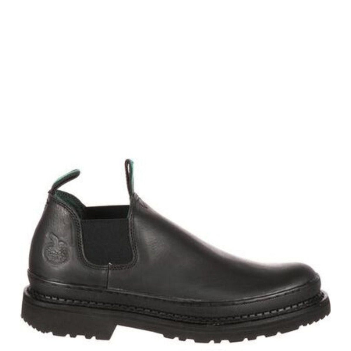 Georgia Giant Men's 4" Pull-On Romeo Work Shoe_Black Slip-On Shoes & Clogs Georgia Boot Black 10 M
