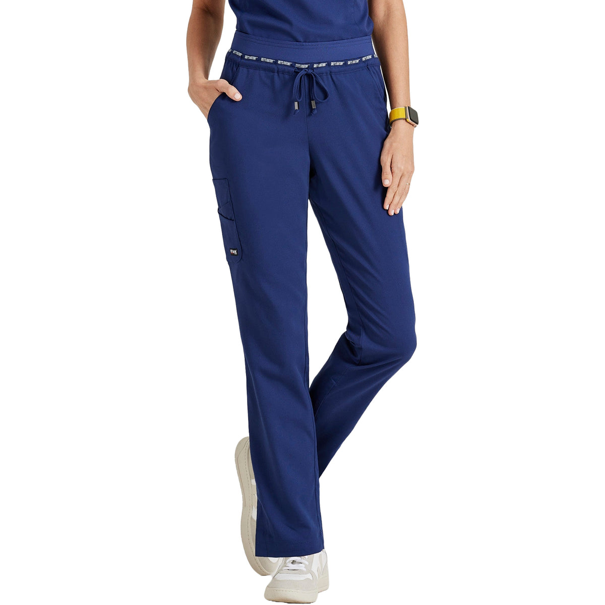 Grey's Anatomy Women's Serena 7-Pocket Tapered-Leg Scrub Pant Scrubs Grey`s Anatomy Indigo L Reg