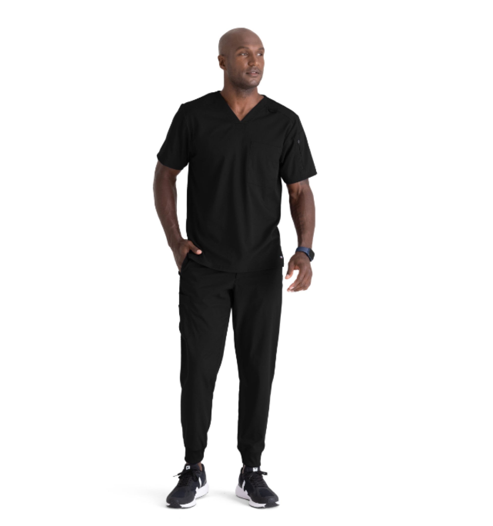 Grey's Anatomy Men's Murphy Pocket V-Neck Scrub Top - Work World - Workwear, Work Boots, Safety Gear