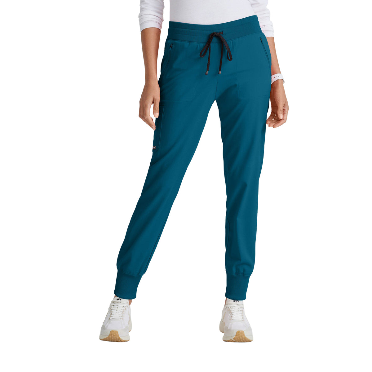 Grey's Anatomy Women's Eden 5 Pocket Scrub Jogger Pant Scrubs Grey's Anatomy Bahama L Reg