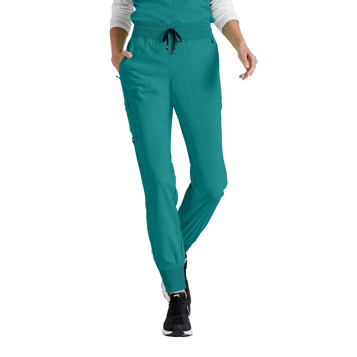 Grey's Anatomy Women's Eden 5 Pocket Scrub Jogger Pant Scrubs Grey`s Anatomy Teal L Reg