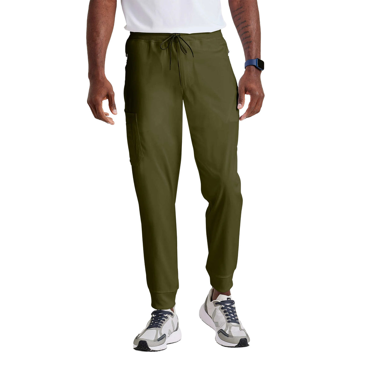 Grey's Anatomy Men's Murphy 5-Pocket Jogger Zip-Fly Scrub Pant Scrubs Grey`s Anatomy Olive 2XL Reg