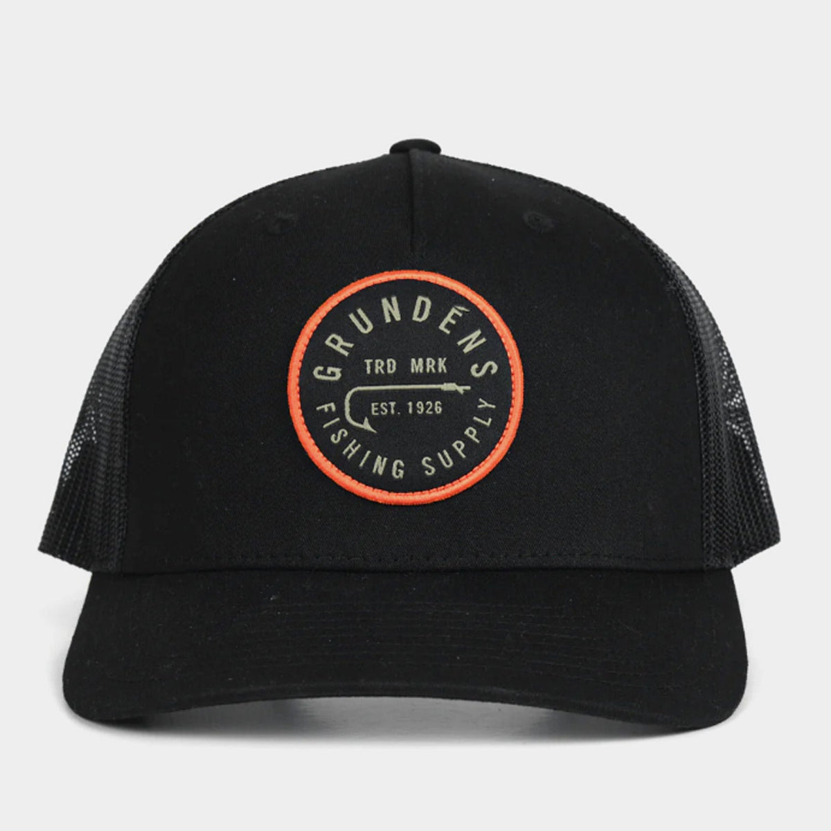 Grundens Men's Hook Trucker Hat Hats & Caps Grundens Solid Black OS