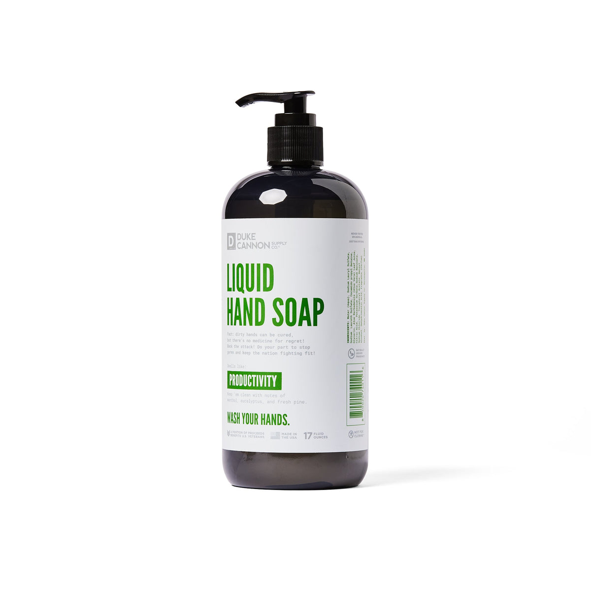 Duke Cannon Productivity Liquid Hand Soap - Work World - Workwear, Work Boots, Safety Gear