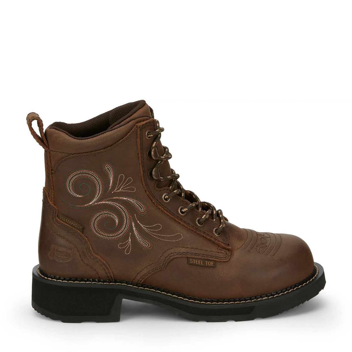 Justin Boots Women's Katerina 6" Waterproof Steel Toe Work Boot