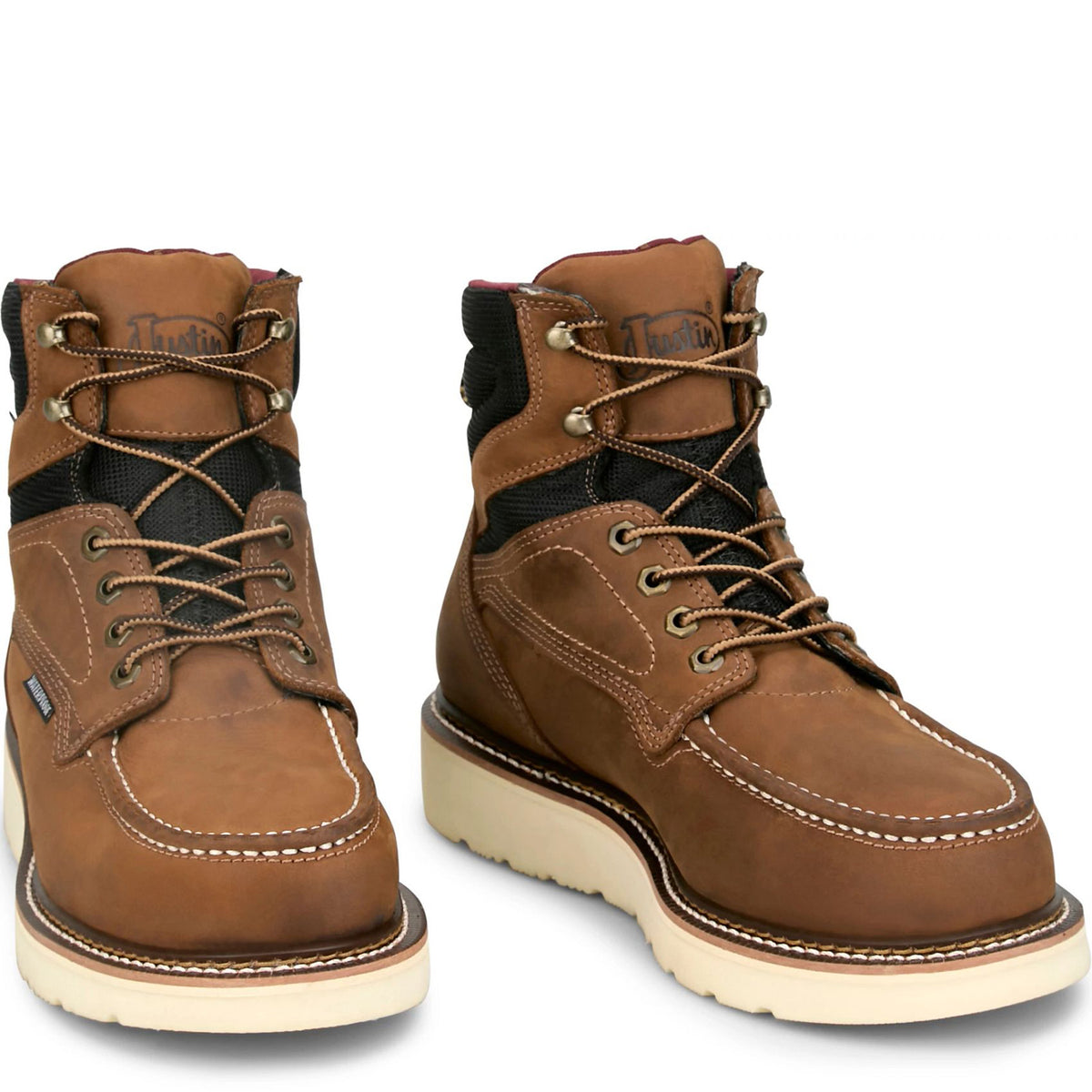 Justin Boots Men's Garren 6" Waterproof Steel Toe Work Boot Work Boots Justin Boots