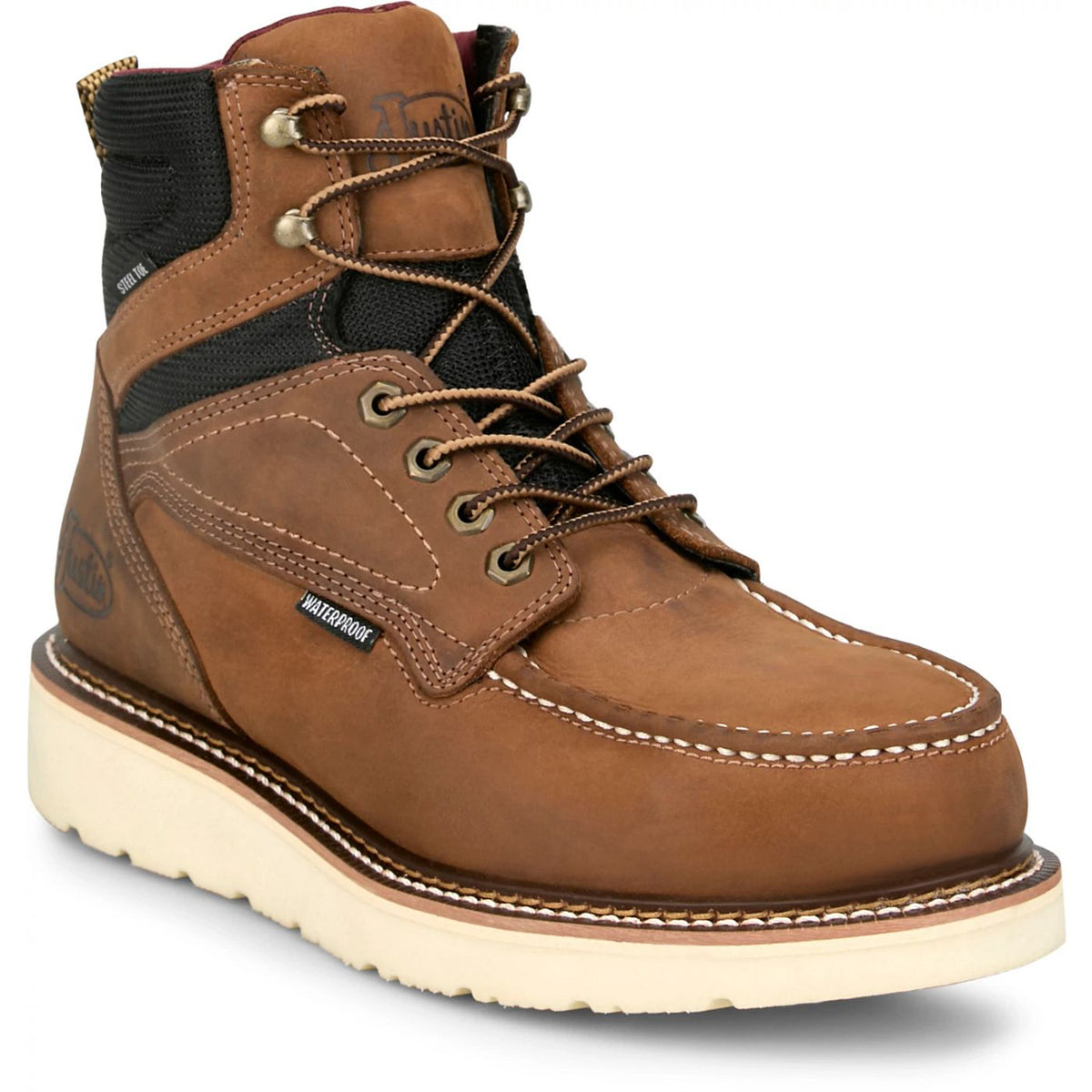Justin Boots Men's Garren 6" Waterproof Steel Toe Work Boot Work Boots Justin Boots