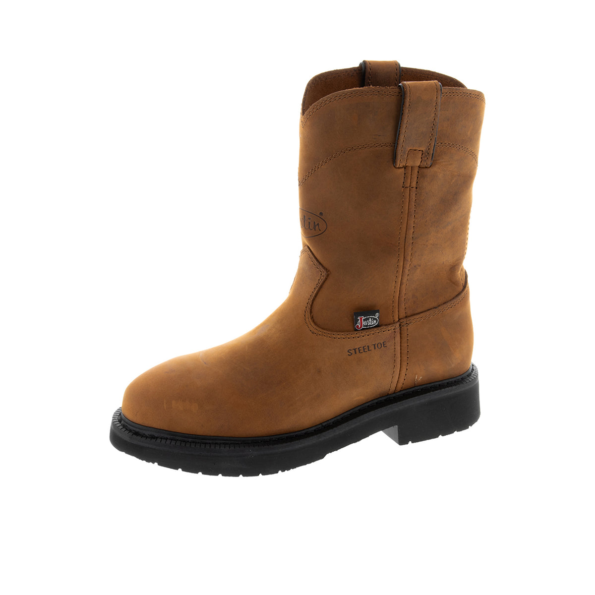 Justin Boots Mens' Round-Up 10” Steel Toe Work Boot Work Boots Justin Boots