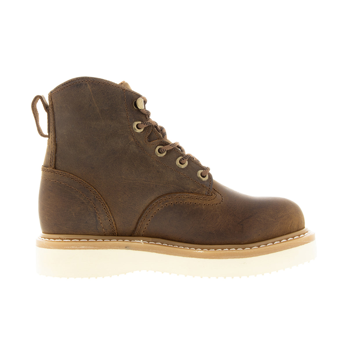 Justin Boots Men's Maxwell 6" Steel Toe Lace Up Work Boot Work Boots Justin Boots Peanut Tan 10 2E