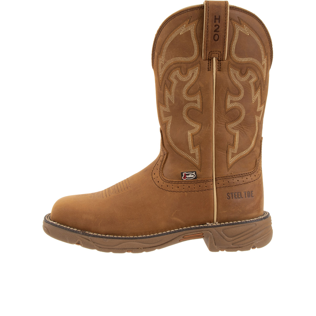 Justin Boots Men's Rush 11" Waterproof Steel Toe Work Boot Work Boots Justin Boots