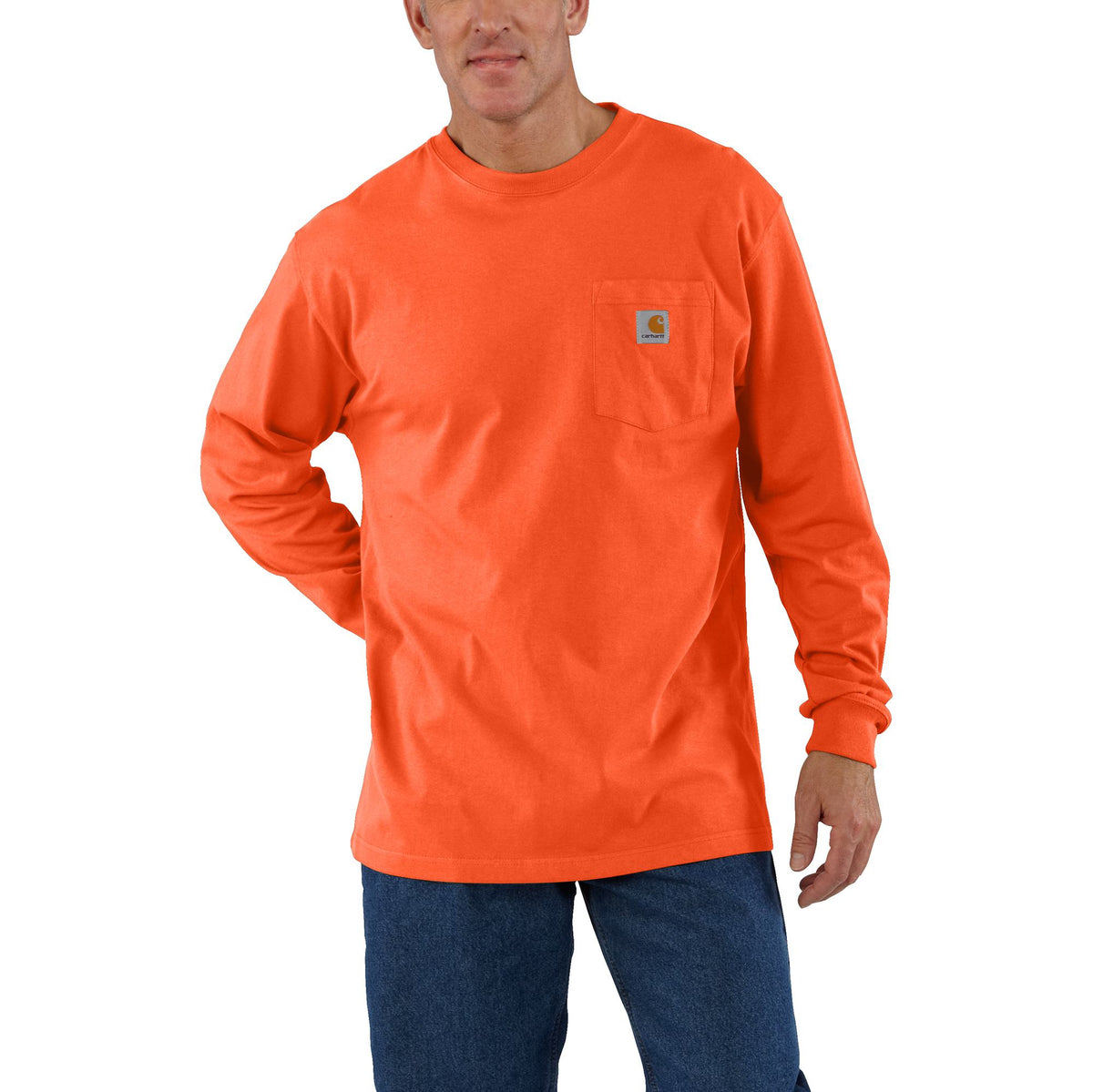 Carhartt Men's Long Sleeve Pocket T-Shirt - Work World - Workwear, Work Boots, Safety Gear