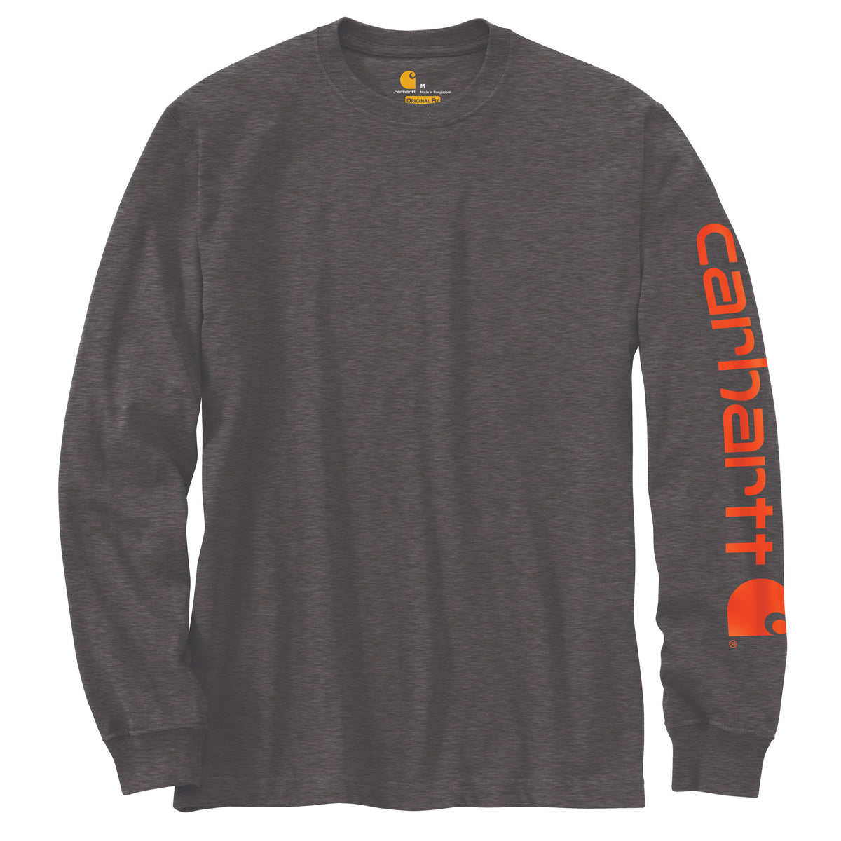 Carhartt Men's Signature Logo Long Sleeve T-Shirt - Work World - Workwear, Work Boots, Safety Gear