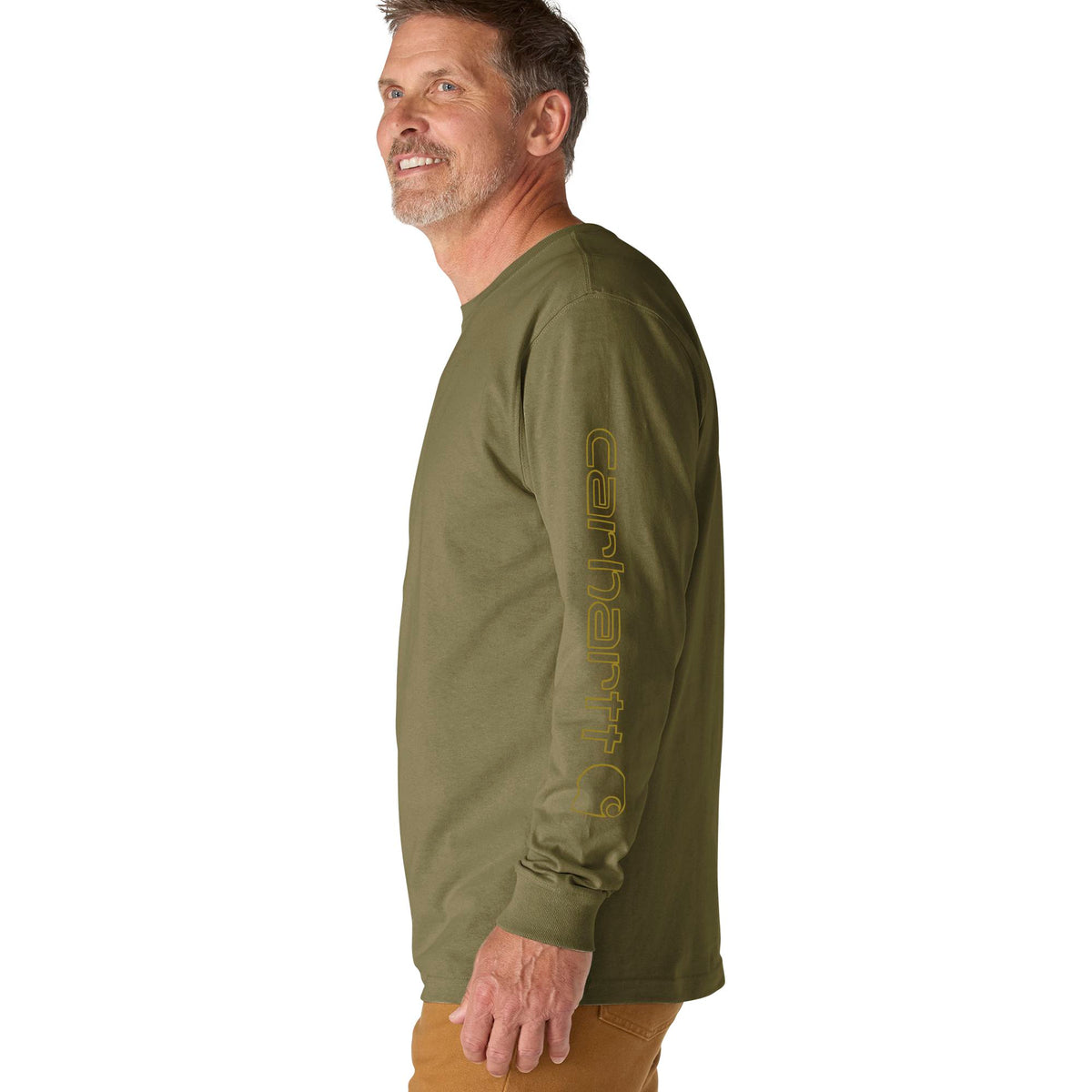 Carhartt Men's Signature Logo Long Sleeve T-Shirt - Work World - Workwear, Work Boots, Safety Gear
