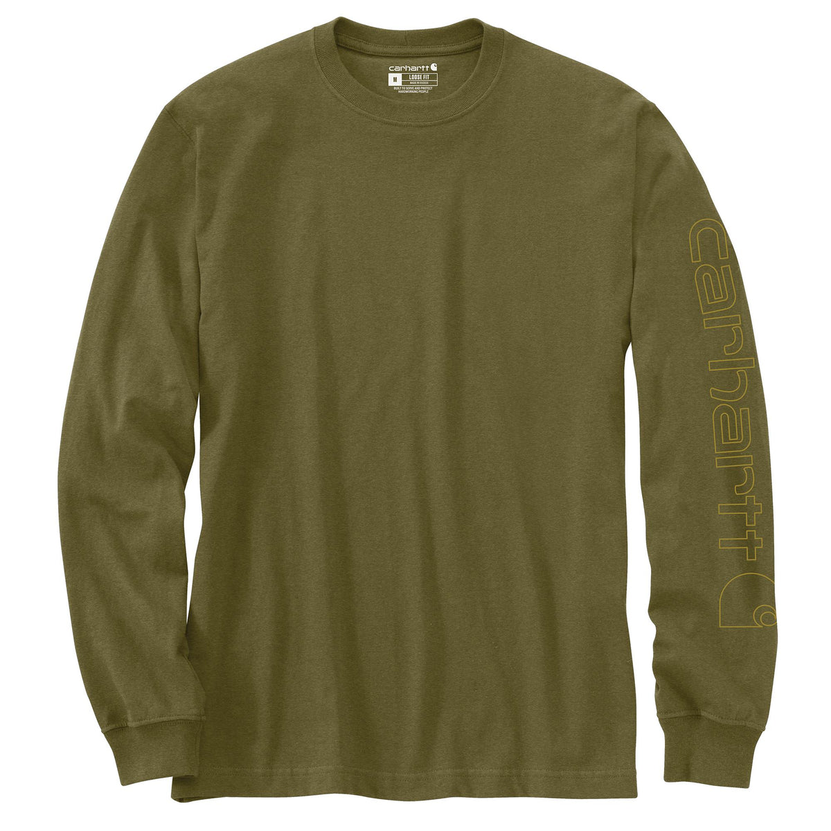 Carhartt Men's Signature Logo Long Sleeve T-Shirt - Work World - Workwear, Work Boots, Safety Gear