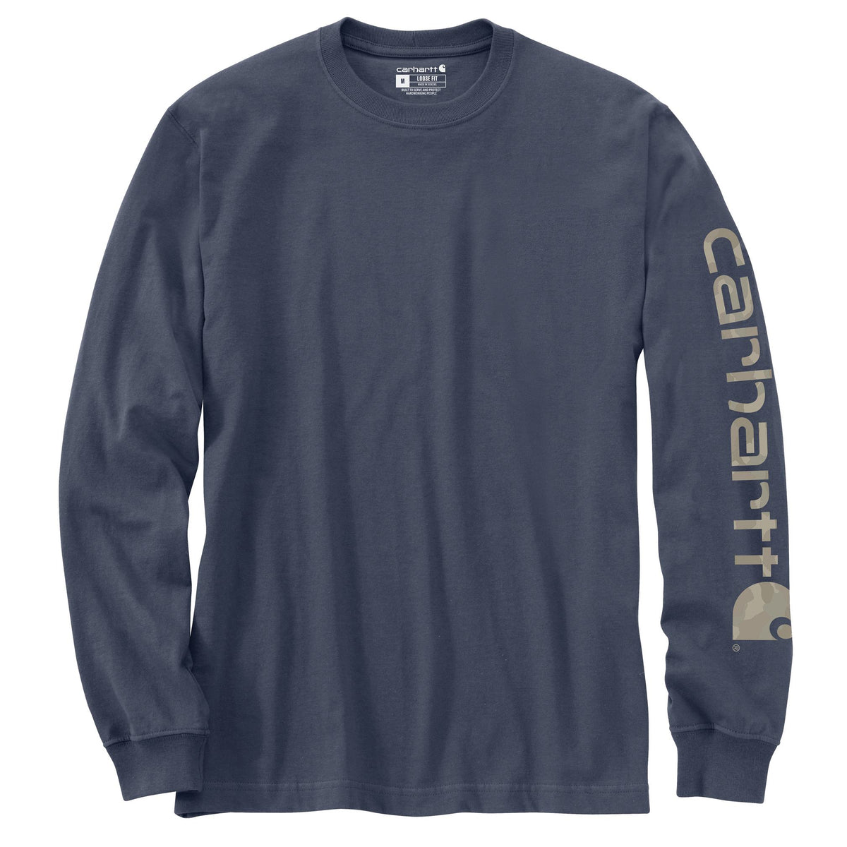 Carhartt Men's Signature Logo Long Sleeve T-Shirt Long Sleeve T-Shirts Carhartt Superstorm 2XL Reg