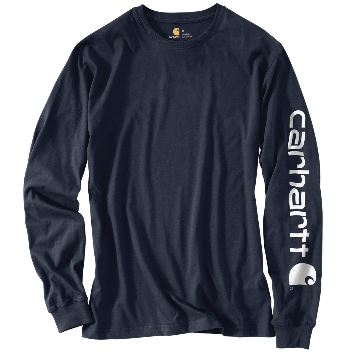 Carhartt Men's Signature Logo Long Sleeve T-Shirt - Work World - Workwear, Work Boots, Safety Gear