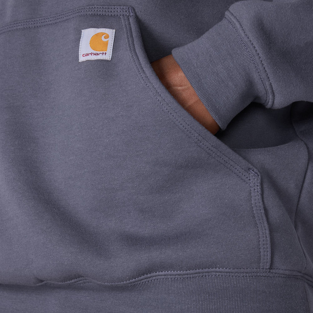 Carhartt Men's Signature Logo Hooded Pullover Sweatshirt
