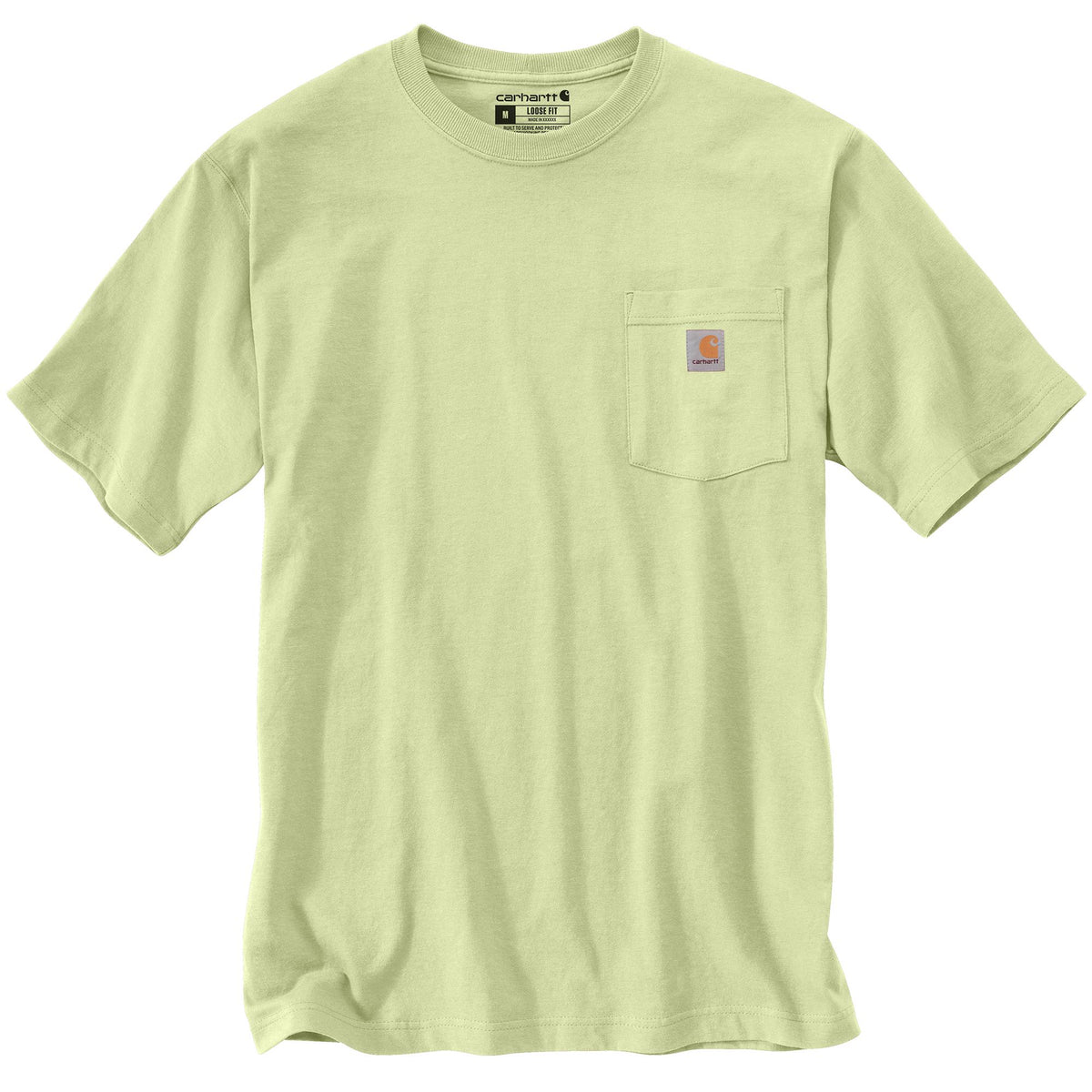 Carhartt Men&#39;s Short Sleeve Pocket T-Shirt_Pastel Lime - Work World - Workwear, Work Boots, Safety Gear