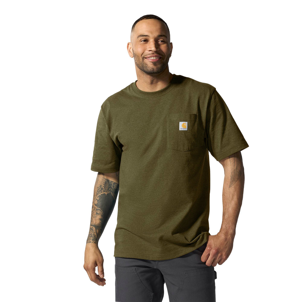 Carhartt Men's Loose Fit Heavyweight Short-Sleeve Pocket T-Shirt
