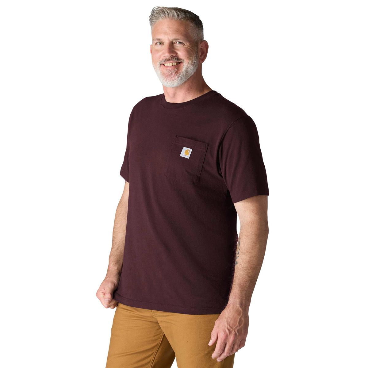 Carhartt Men's Loose Fit Heavyweight Short-Sleeve Pocket T-Shirt