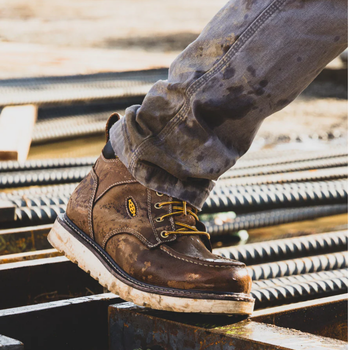 KEEN Utility Men's Cincinnati 6" Waterproof Soft Toe Work Boot Work Boots KEEN Utility