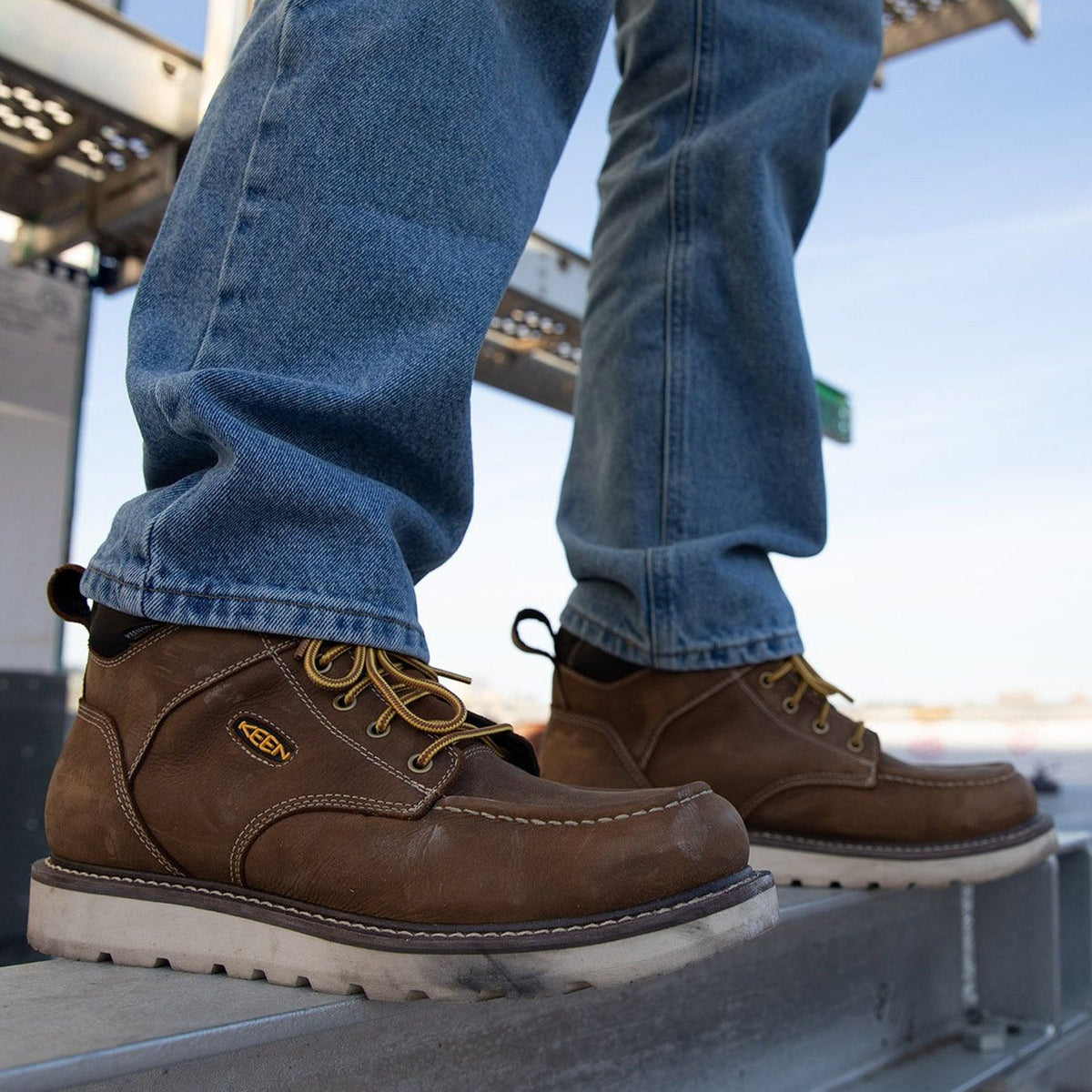 KEEN Utility Men's Cincinnati 6" Waterproof Soft Toe Work Boot Work Boots KEEN Utility