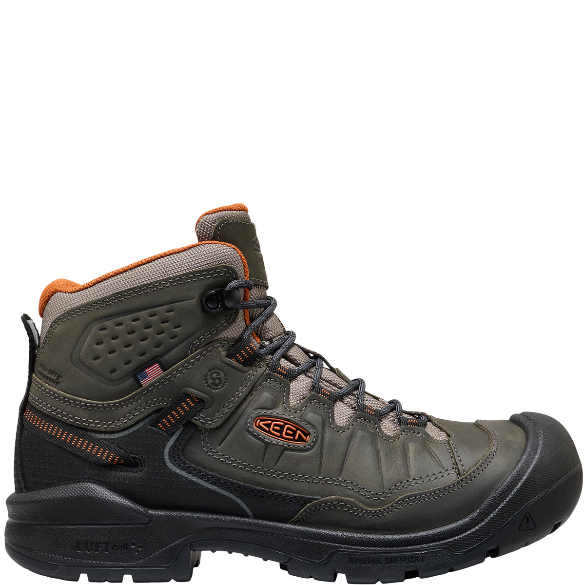 KEEN Utility Men's Targhee IV Waterproof Work Carbon Toe Work Boot