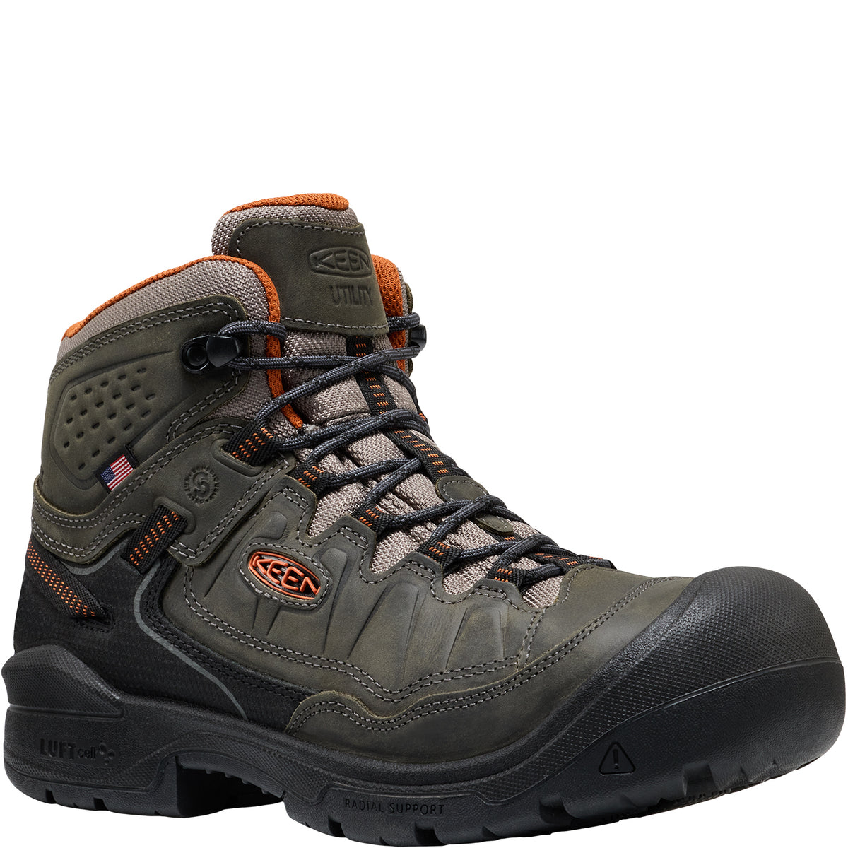 KEEN Utility Men's Targhee IV Waterproof Work Carbon Toe Work Boot