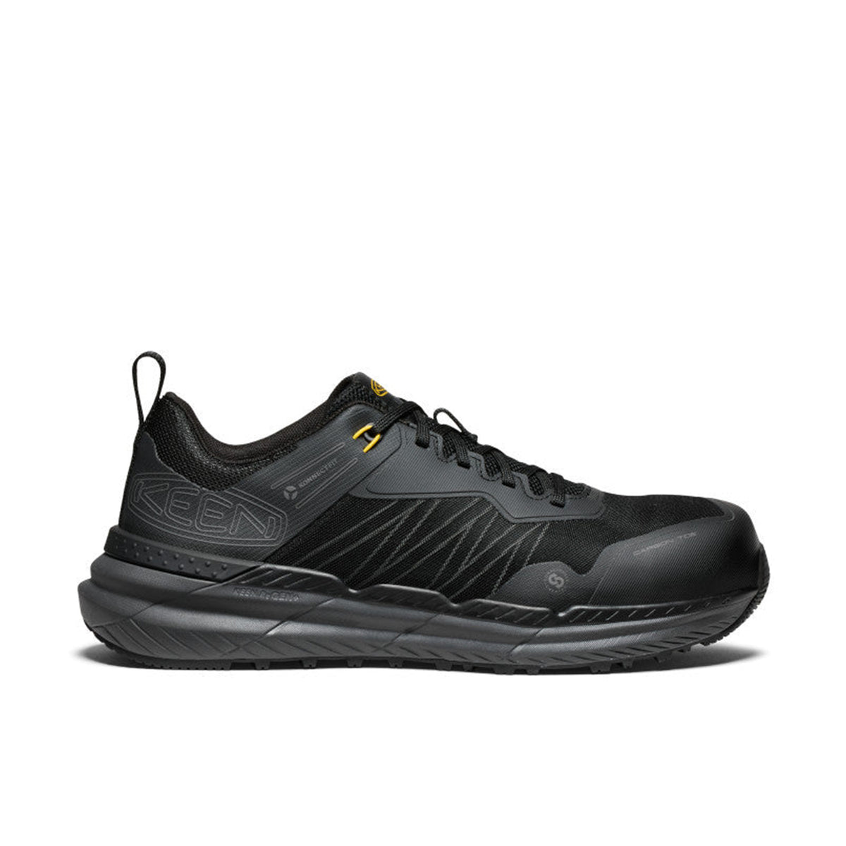 KEEN Utility Men's Speedworks Carbon Toe Work Shoe Work Shoes KEEN Utility Black Steel Grey 10 D