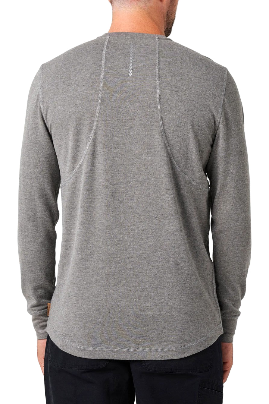 Lucky Brand Workwear Men's Performance Textured Knit Pocket Long Sleeve T-Shirt - Work World - Workwear, Work Boots, Safety Gear