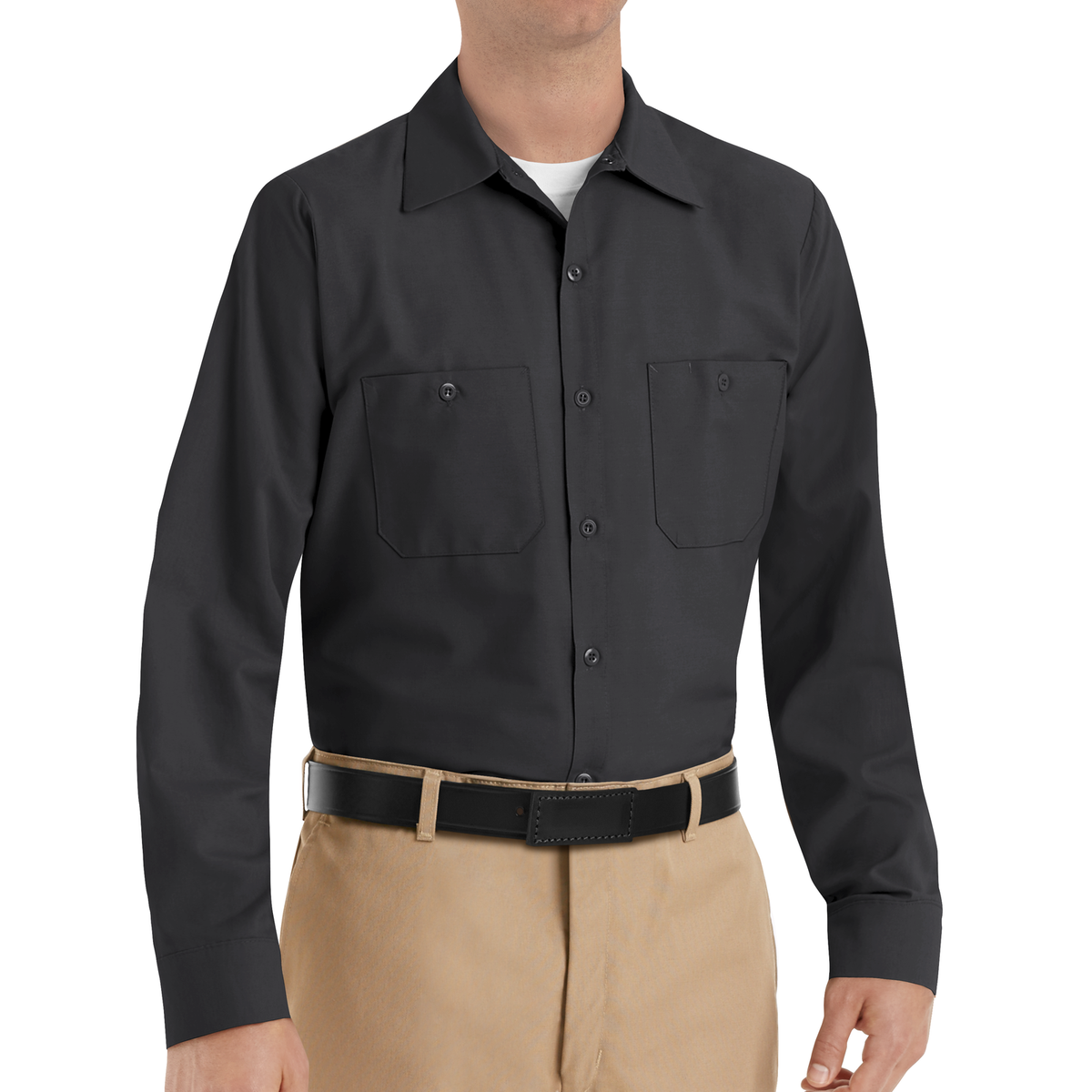 Red Kap Men&#39;s Industrial Long Sleeve Work Shirt - Work World - Workwear, Work Boots, Safety Gear