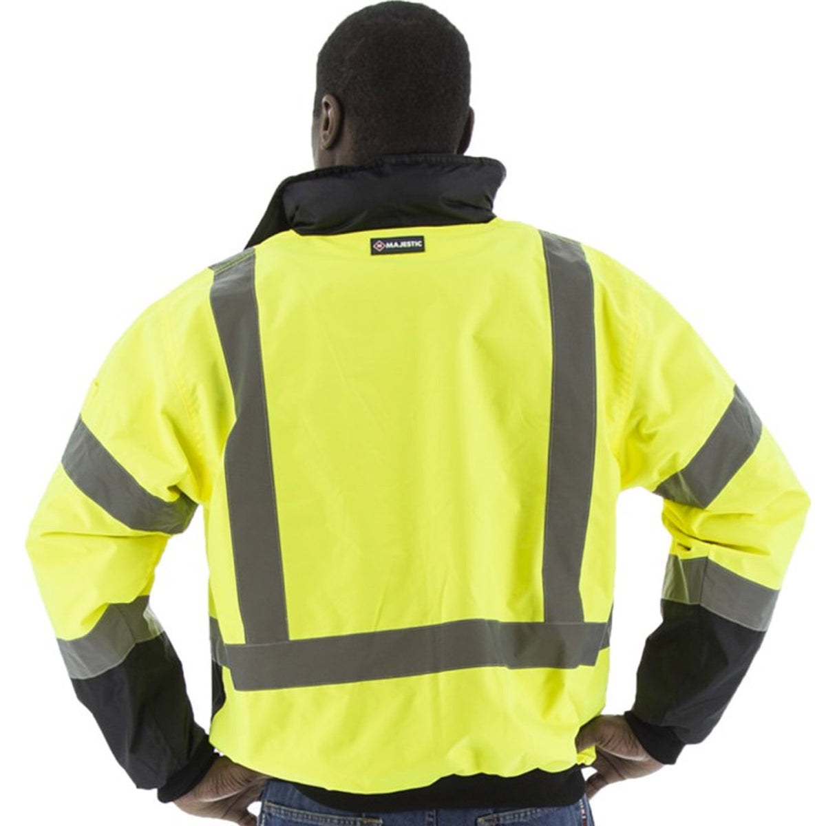 Majestic Men&#39;s High Visibility Waterproof Jacket - Work World - Workwear, Work Boots, Safety Gear