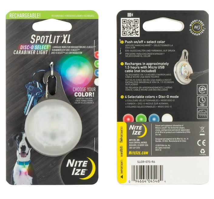 Nite Ize SpotLit® XL Color Changing Rechargeable Carabiner Light - Work World - Workwear, Work Boots, Safety Gear