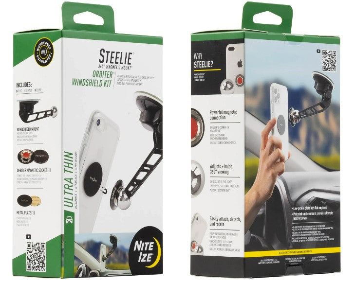 Nite Ize Steelie® Orbiter® Vehicle Windshield Phone Mount Kit - Work World - Workwear, Work Boots, Safety Gear