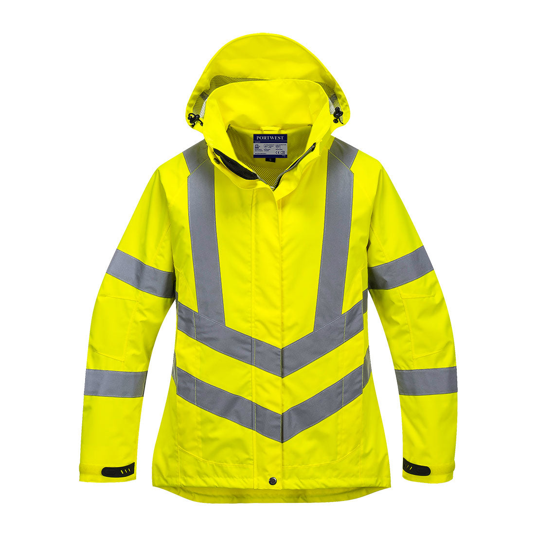 Portwest Women's Waterproof Hi-Vis Safety Rain Jacket - Work World - Workwear, Work Boots, Safety Gear