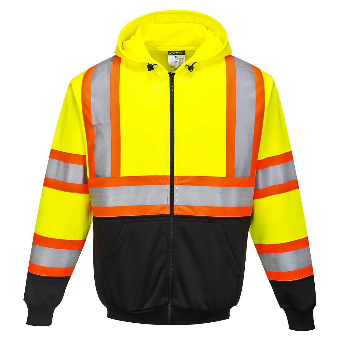 Portwest Men's Kansas Class 3 Zipped Hoodie - Work World - Workwear, Work Boots, Safety Gear