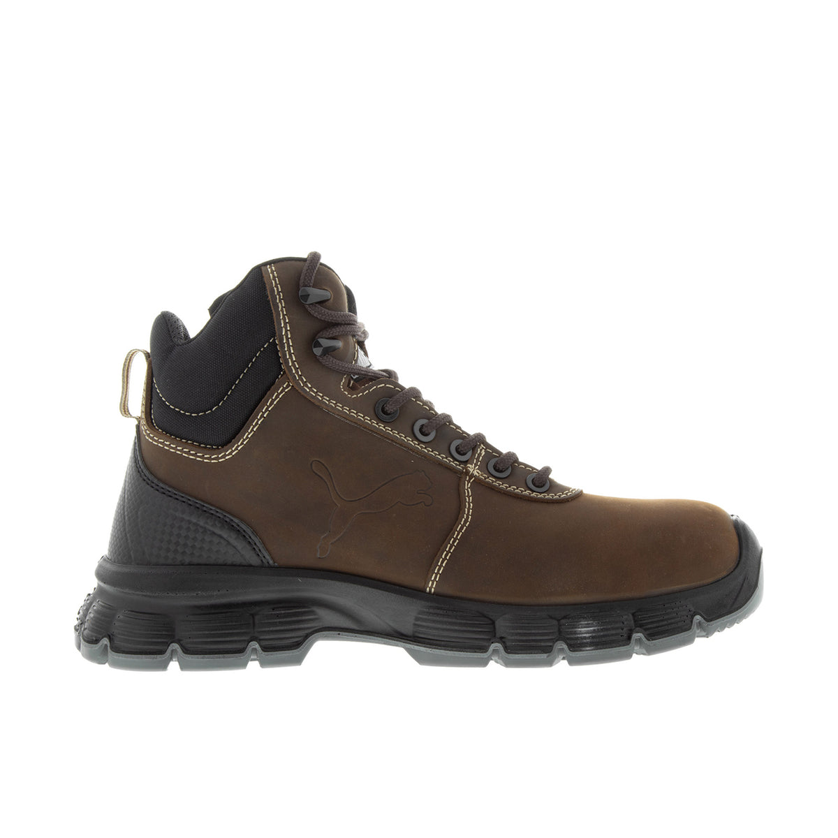 PUMA Safety Men's Condor Mid Steel Toe Work Boot Work Boots PUMA Safety Brown 10 M