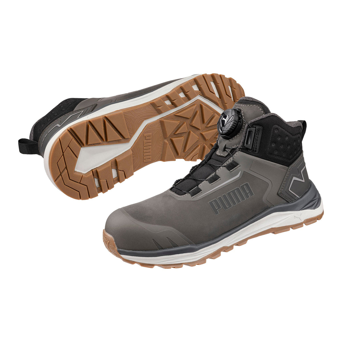 PUMA Safety Men's Fusion Disc Mid Comp Toe Work Boot Work Boots PUMA Safety