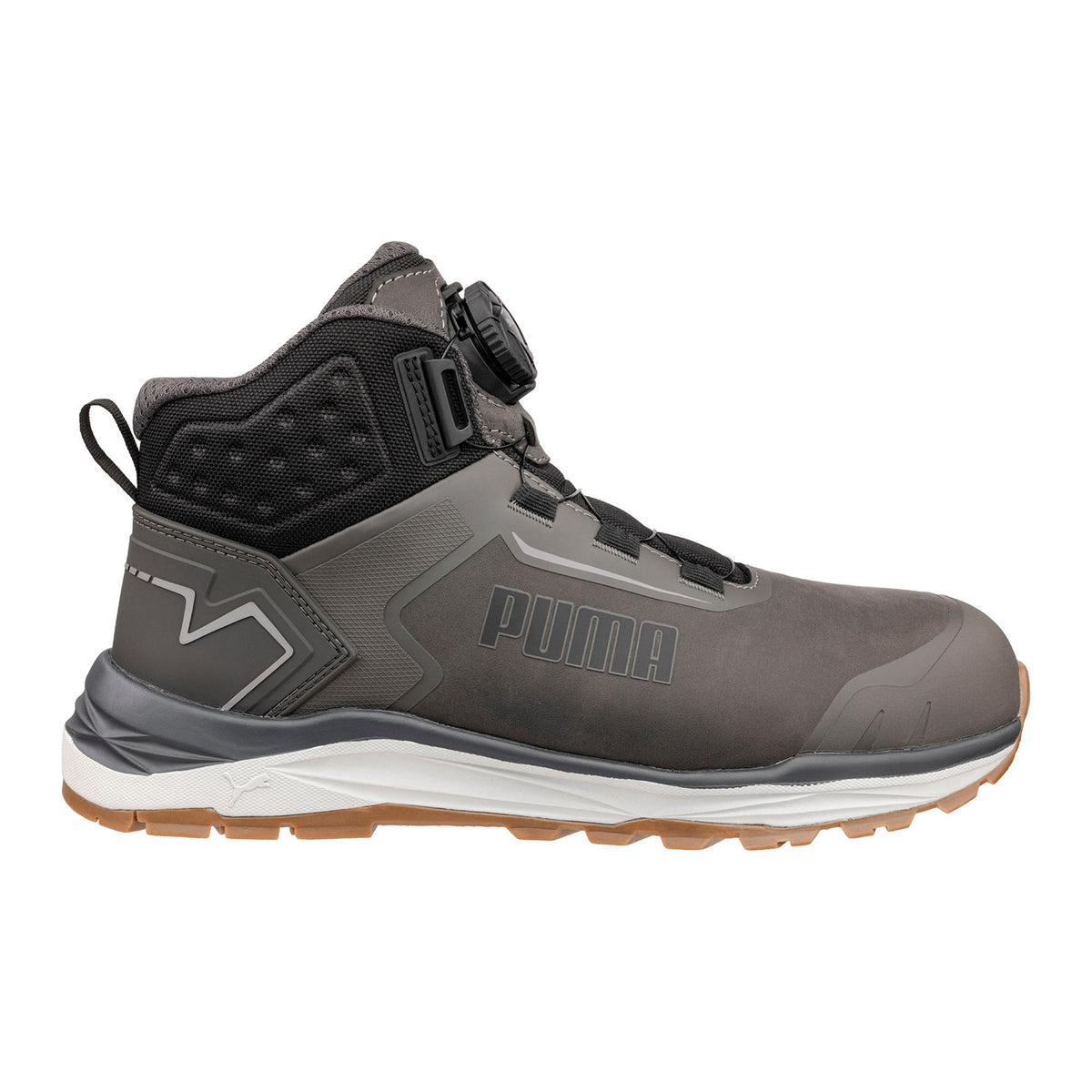 PUMA Safety Men's Fusion Disc Mid Comp Toe Work Boot Work Boots PUMA Safety Dark Grey 10 M