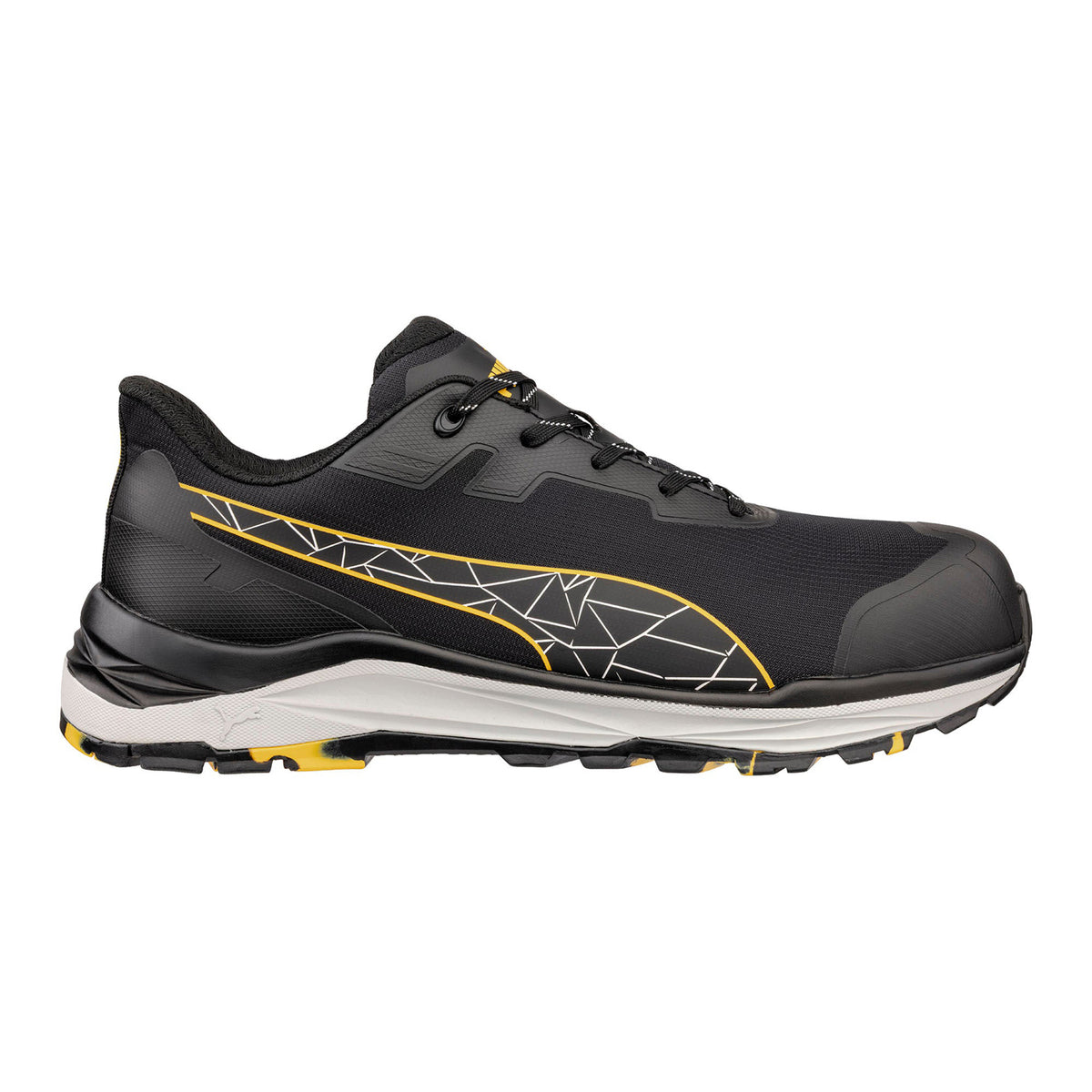 PUMA Safety Men's Xplore Low SD Comp Toe Work Shoe Work Shoes PUMA Safety Black Yellow 10 M
