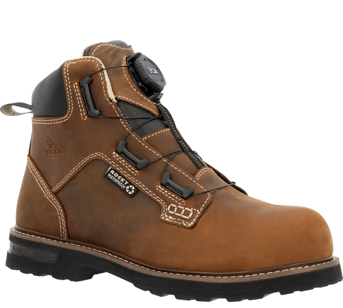Rocky Men's Grindstone XTR BOA® 6" Waterproof Comp Toe Work Boot Work Boots Rocky