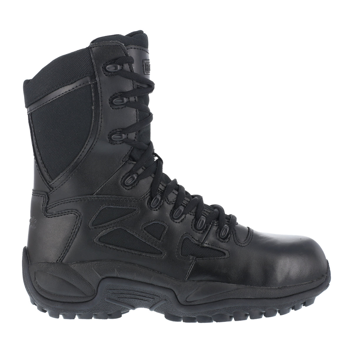 Reebok Work Men's 8" Rapid Response RB Comp Toe Work Boot Work Boots Reebok Work Black 10 M
