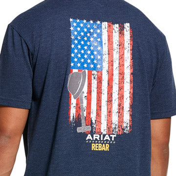 Ariat Rebar Cotton Strong American Grit T-Shirt - Work World - Workwear, Work Boots, Safety Gear