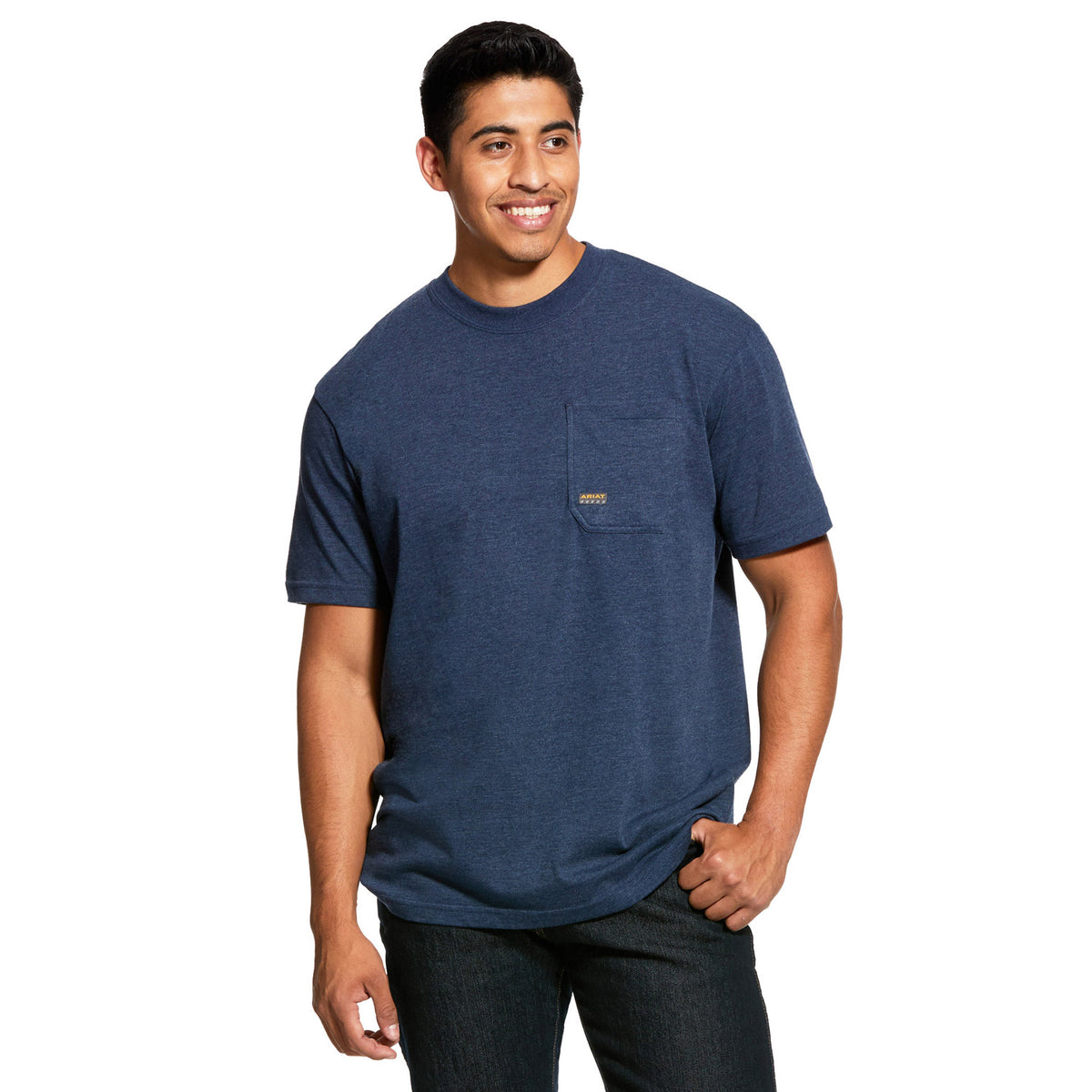 Ariat Men&#39;s Rebar Cotton Strong American Grit T-Shirt - Work World - Workwear, Work Boots, Safety Gear