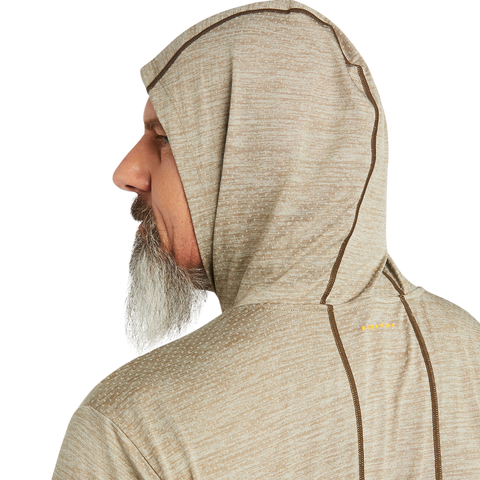 Ariat Men&#39;s Rebar Evolution Hooded Sun Long Sleeve Shirt - Work World - Workwear, Work Boots, Safety Gear