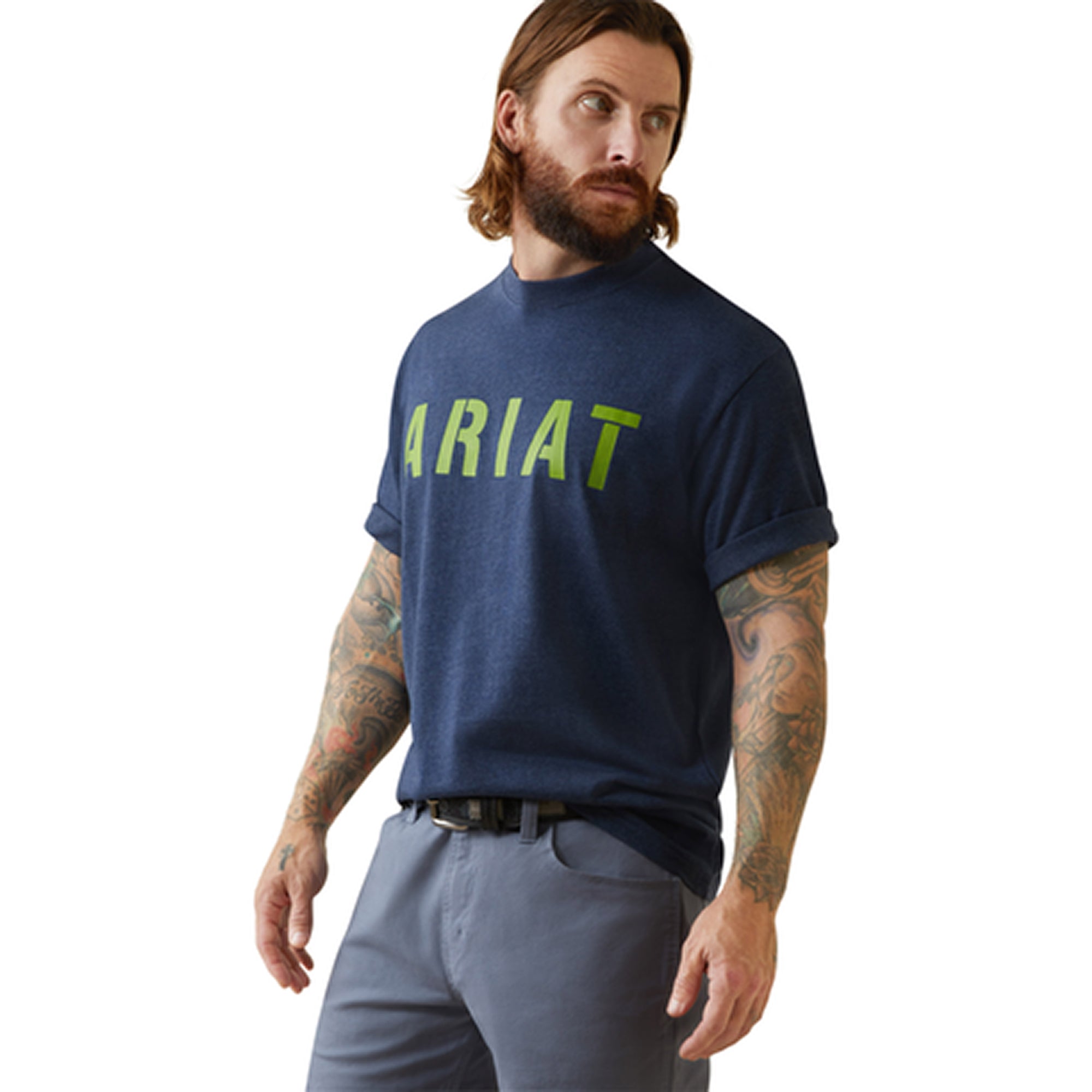 Ariat Men's Rebar Cotton Strong Block Graphic Short Sleeve Tee - Work World - Workwear, Work Boots, Safety Gear