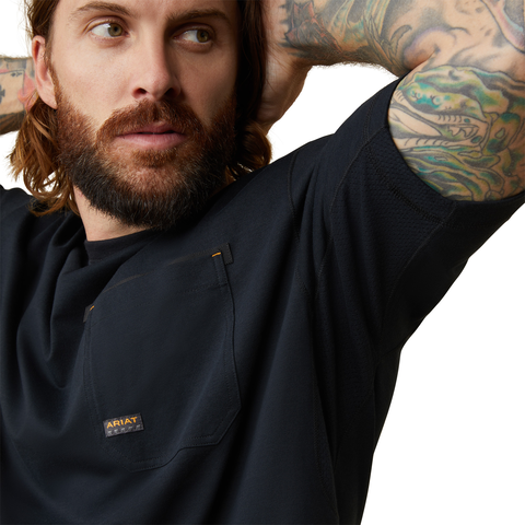 Ariat Men&#39;s Rebar Workman Born For This Graphic Short Sleeve T-Shirt - Work World - Workwear, Work Boots, Safety Gear