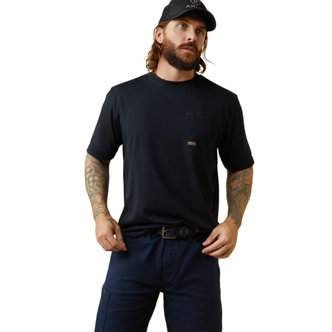Ariat Men&#39;s Rebar Workman Born For This Graphic Short Sleeve T-Shirt - Work World - Workwear, Work Boots, Safety Gear