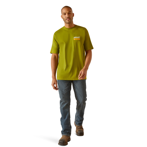 Ariat Men&#39;s Rebar Cotton Strong Roughneck Graphic Short Sleeve T-Shirt - Work World - Workwear, Work Boots, Safety Gear