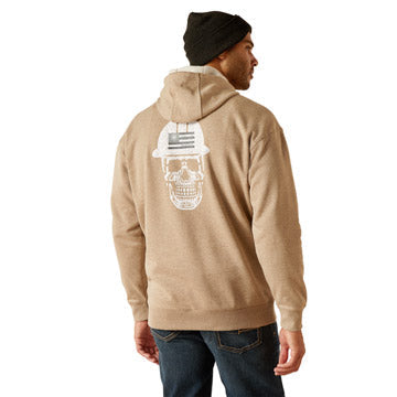 Ariat Men's Rebar Roughneck Pullover Hoodie Sweatshirts & Hoodies Ariat Oatmeal Heather 2XL Reg